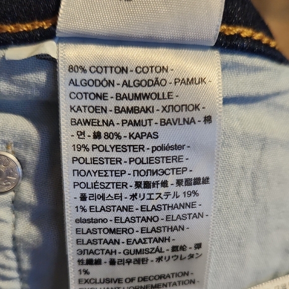 LEVI'S High Rise Bootcut Women's Dark Blue Jeans Size W34- L30. - Picture 4 of 11